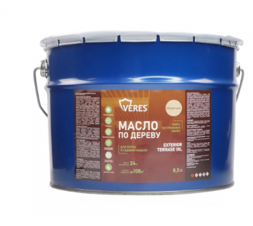 Масло для дерева Veres Exterior Terrase Oil бесцветное (8,5л)